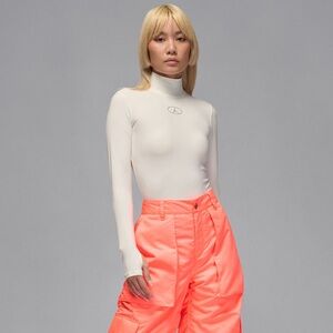 NWT [Jordan] Flight Mountainside Long-Sleeve High-Neck Bodysuit White Womens M